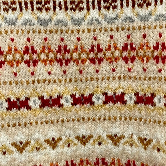 American Eagle Fairisle Snowdrift Sweather Crew Neck Sweater in XS- preowned - Picture 7 of 7